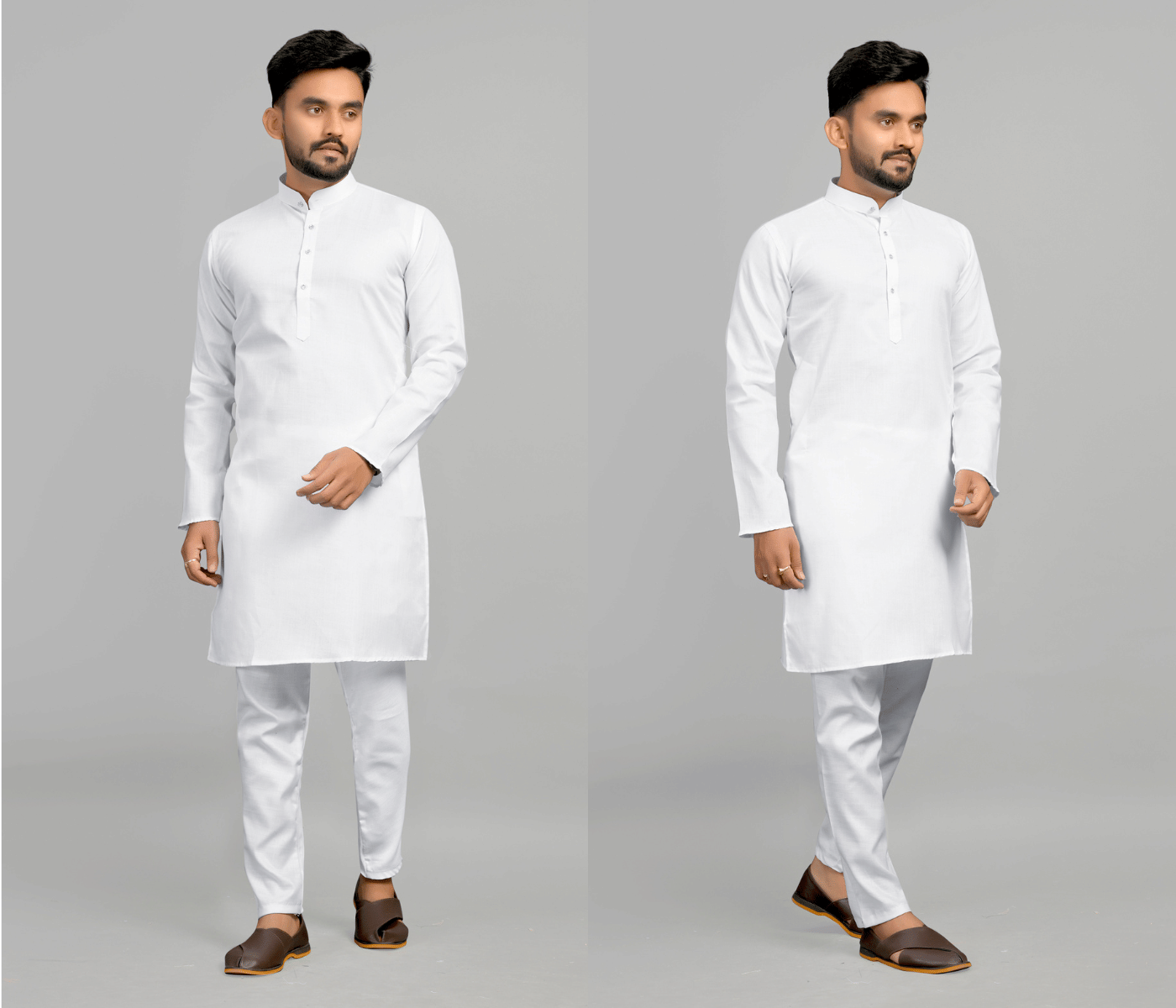Fashionfricks Cotton Blend Plain Regular Kurta For Men ( Muticolor ) - Kurtas & Kurta Sets | Buy online on ZillyBuy