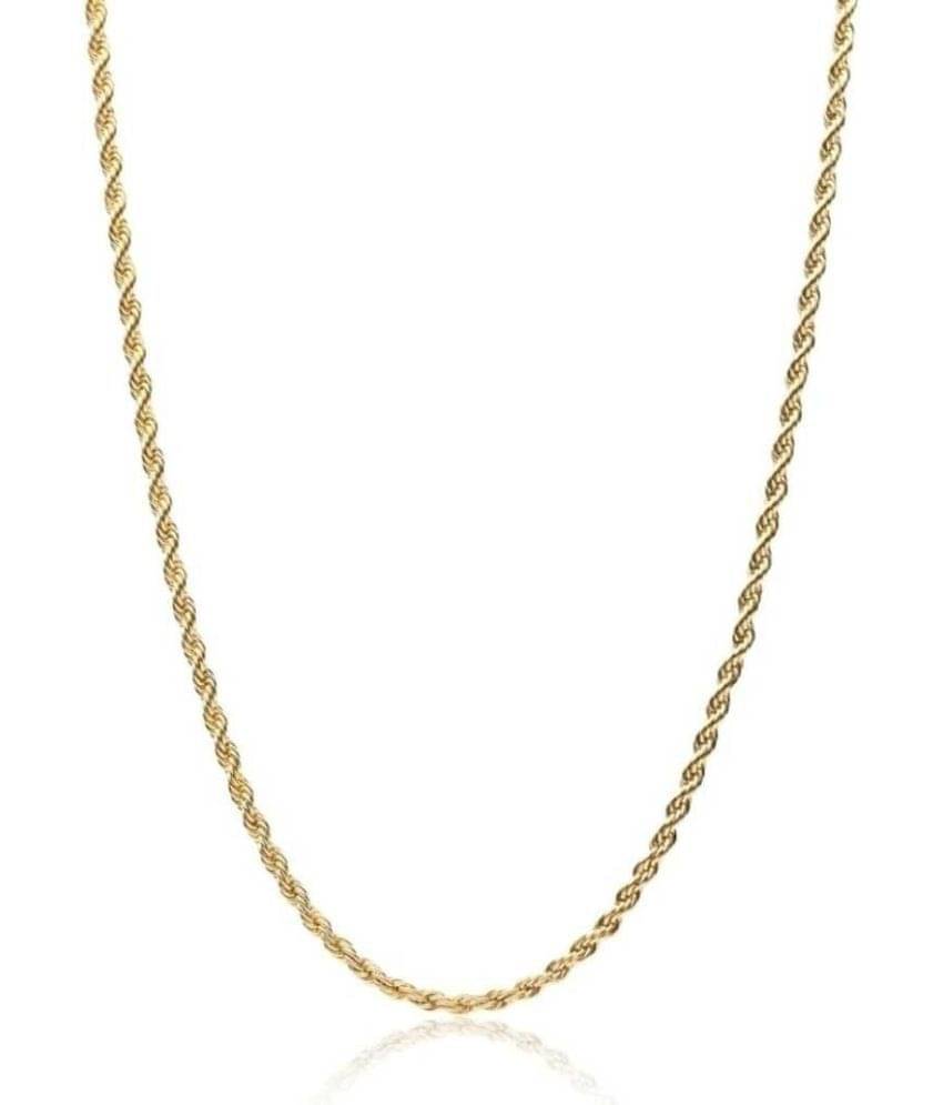     			Green Spritual Rhodium Plated Chain ( Set of 1 )