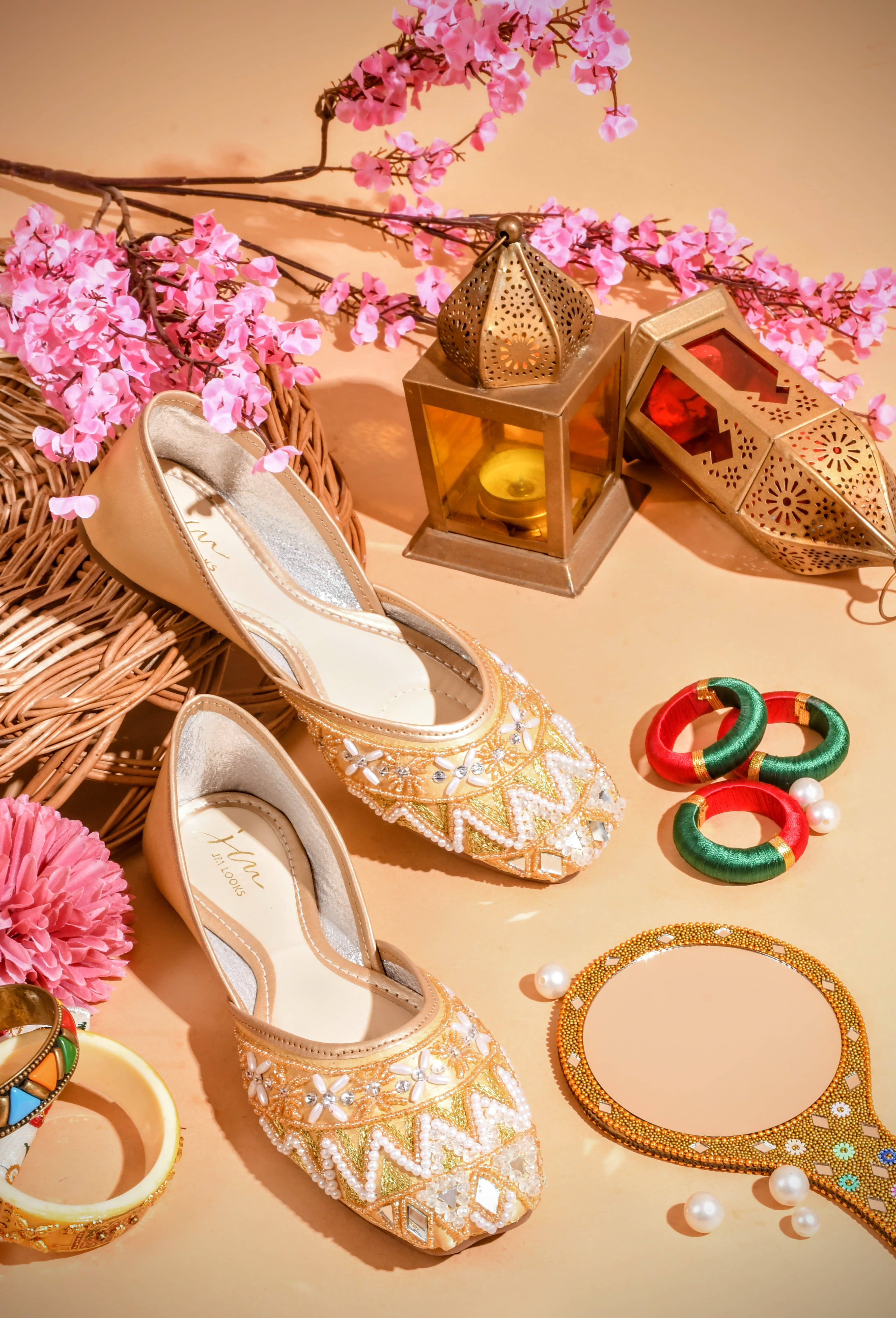 JM Looks Gold Women's Casual Ballerinas - Casual Shoes | Buy online on ZillyBuy
