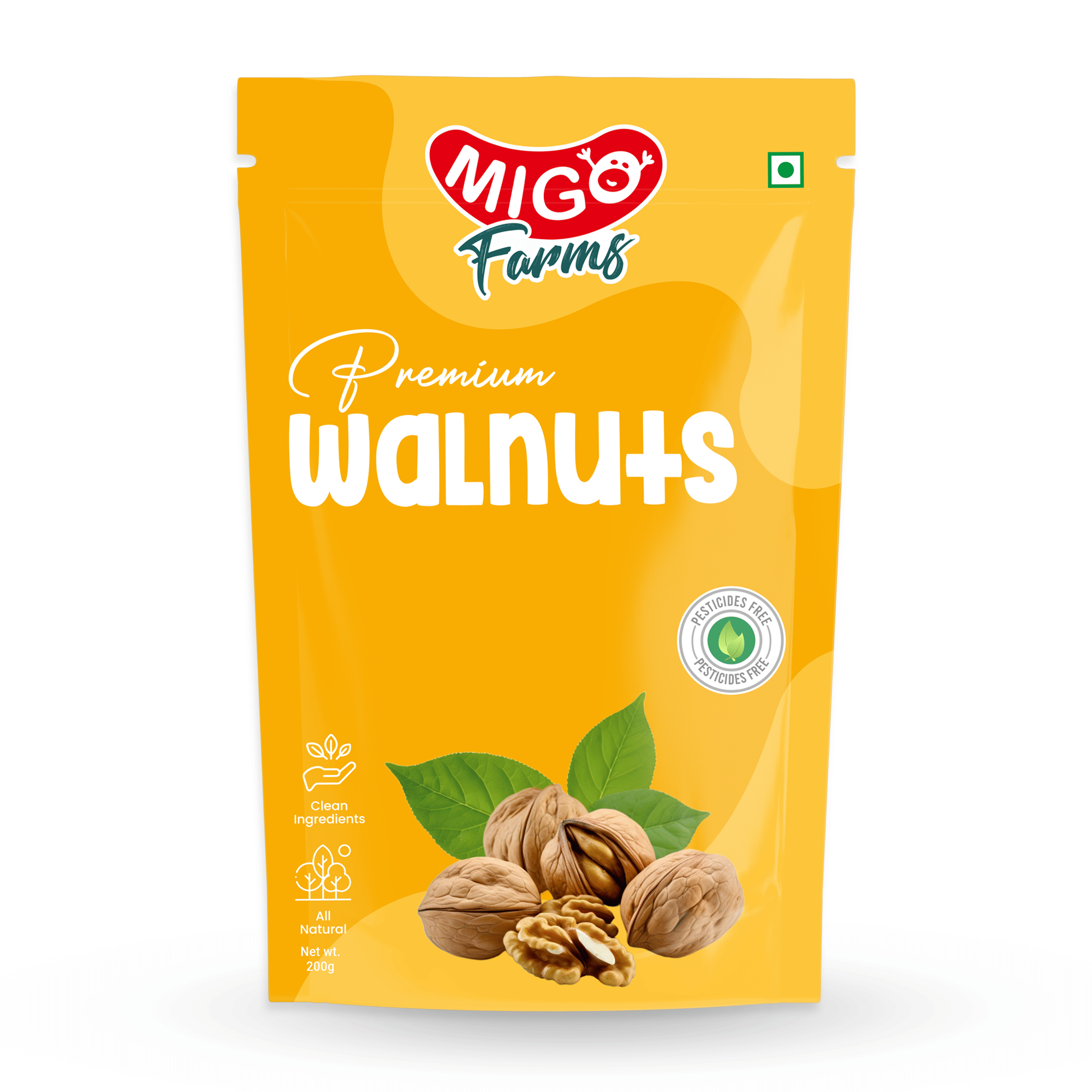 Migo Farms Premium Dry Fruits & Nuts Walnut Kernel, Rich in Proteins & Antioxidants (200 g) Migo Farms Premium Dry Fruits & Nuts Walnut Kernel, Rich in Proteins & Antioxidants (200 g)