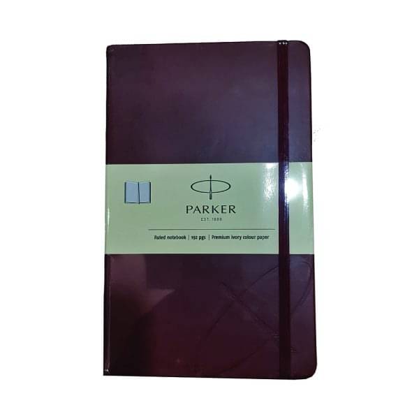     			Parker Notebook Cover-Maroon (Ruled) - 192 Pages - 90Gsm