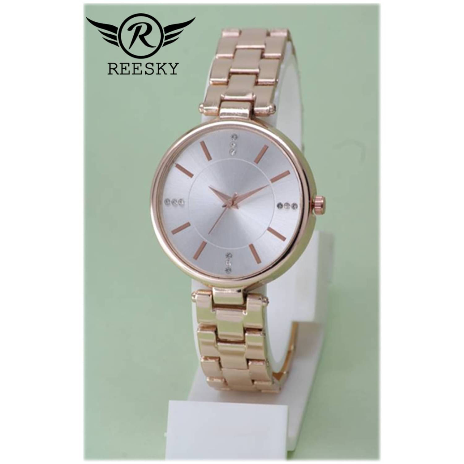     			REESKY Rose Gold Metal Analog Womens Watch