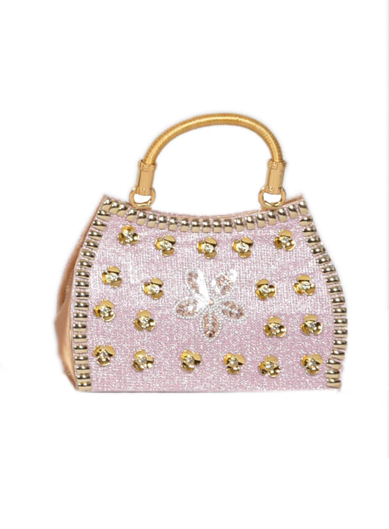     			Sunvika House Pink Fabric Handheld Bag