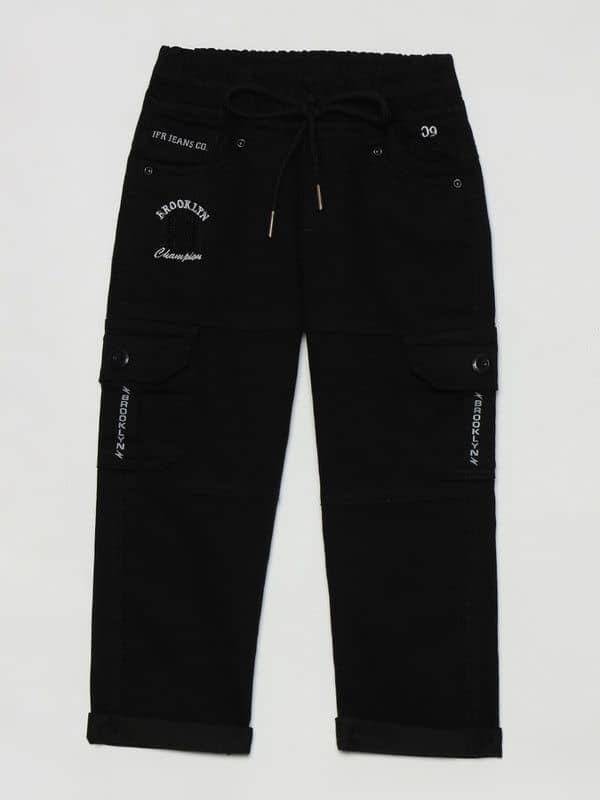 JFR Pack of 1 Boys 100% Cotton Jeans ( Black ) - Jeans | Buy online on ZillyBuy