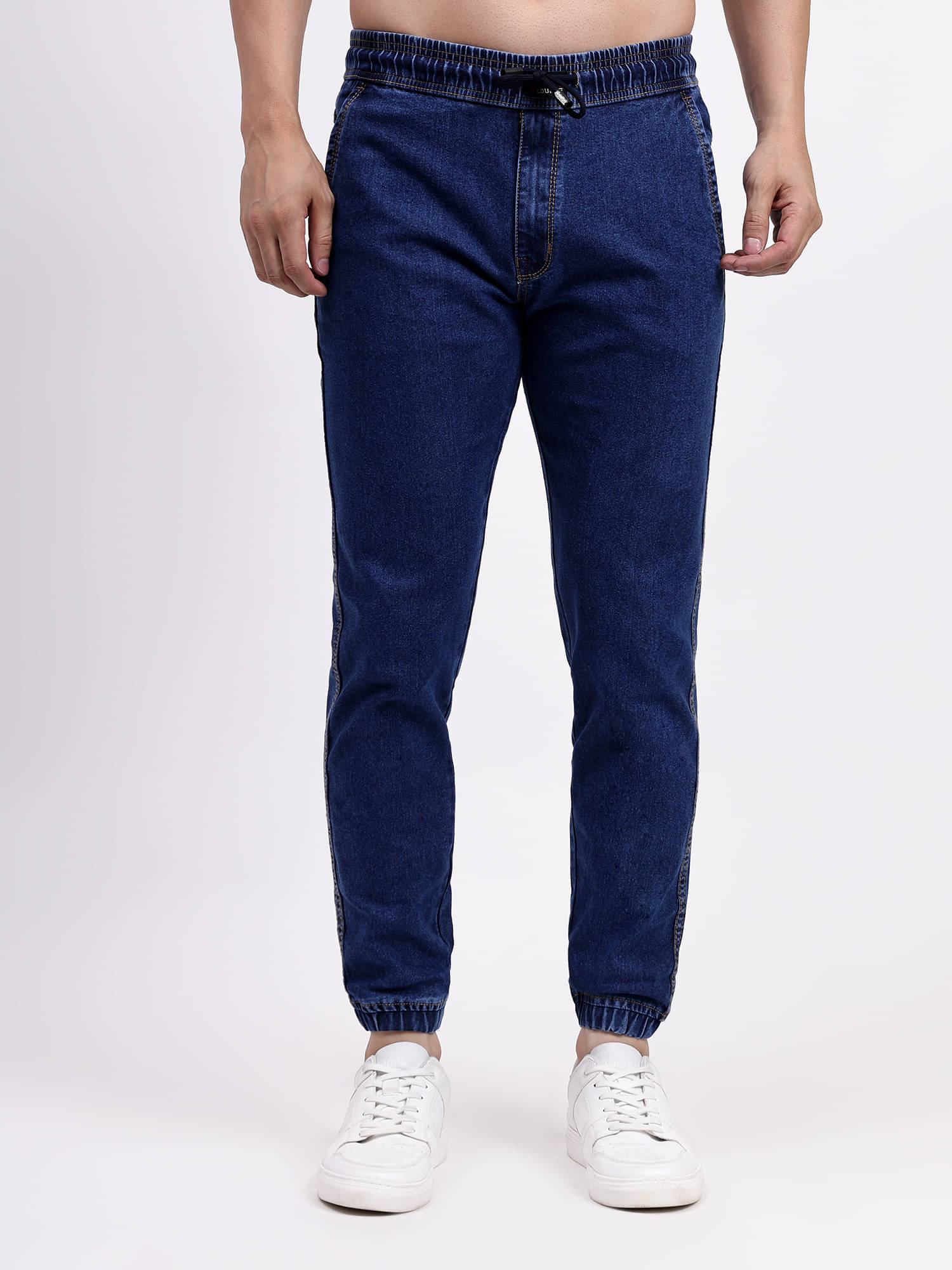 plounge Slim Fit Jogger Men's Jeans - Blue ( Pack of 1 ) plounge Slim Fit Jogger Men's Jeans - Blue ( Pack of 1 )