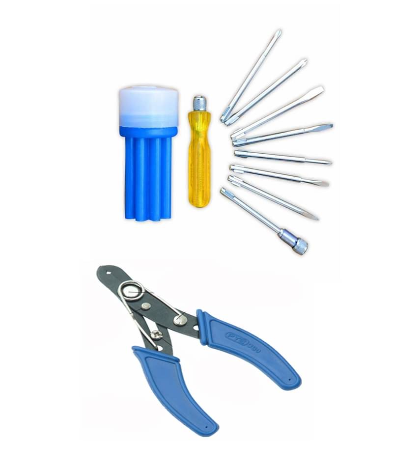 8 in 1 screwdriver kit 595 and wire stripper & cutter 950 Pye Tools 8 in 1 screwdriver kit 595 and wire stripper & cutter 950 Pye Tools