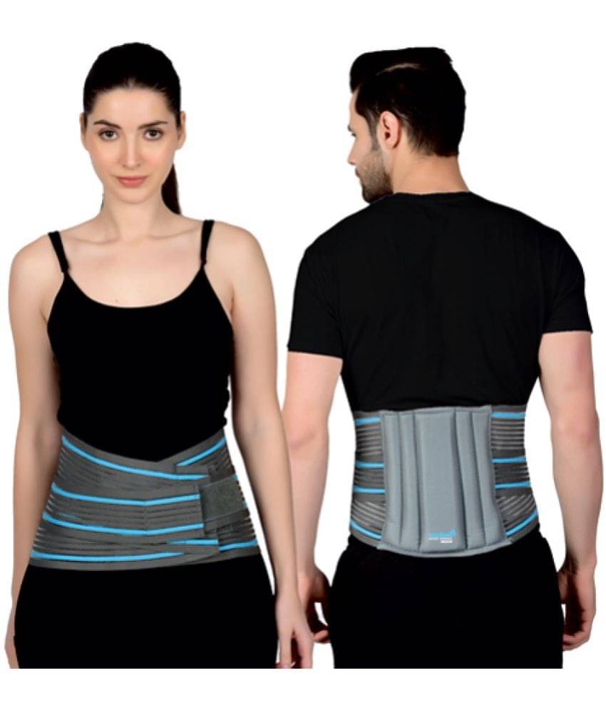     			ACCUSURE Grey Back Support ( Pack of 1 )