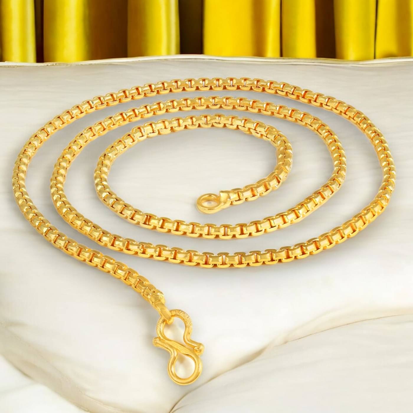     			AKLINA Gold Plated Chain ( Set of 1 )