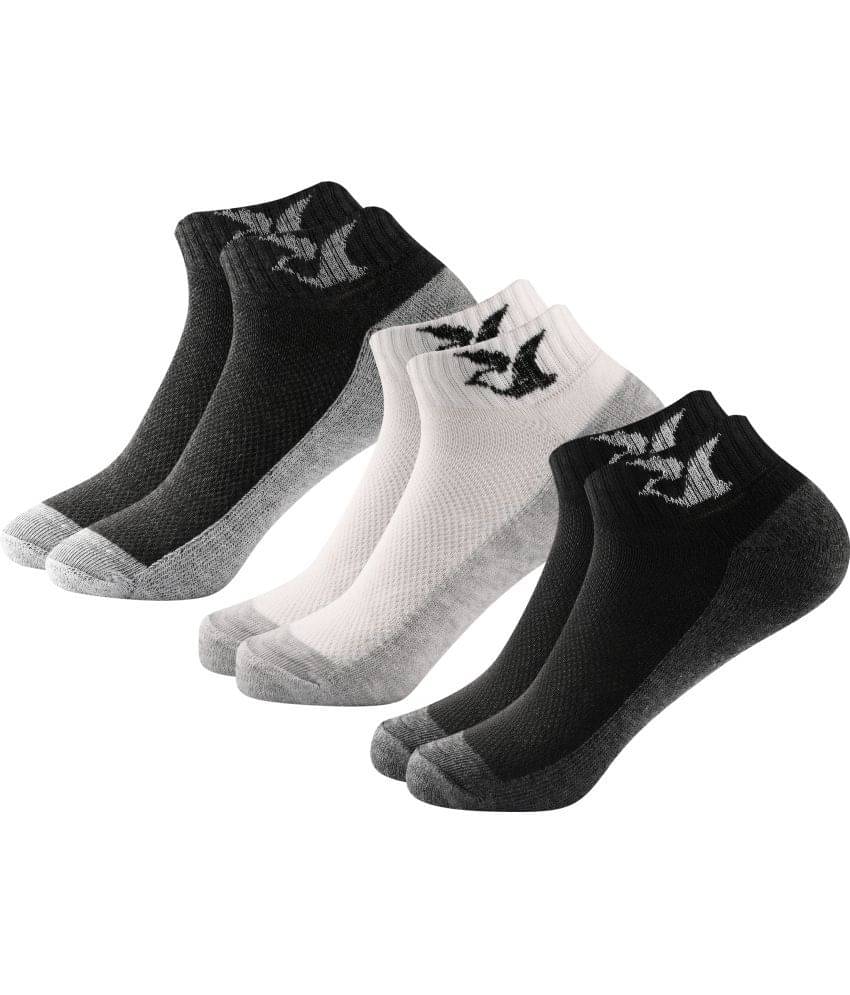     			Brucella 100% Organic Cotton Men's Self Design Multicolor Ankle Length Socks ( Pack of 3 )