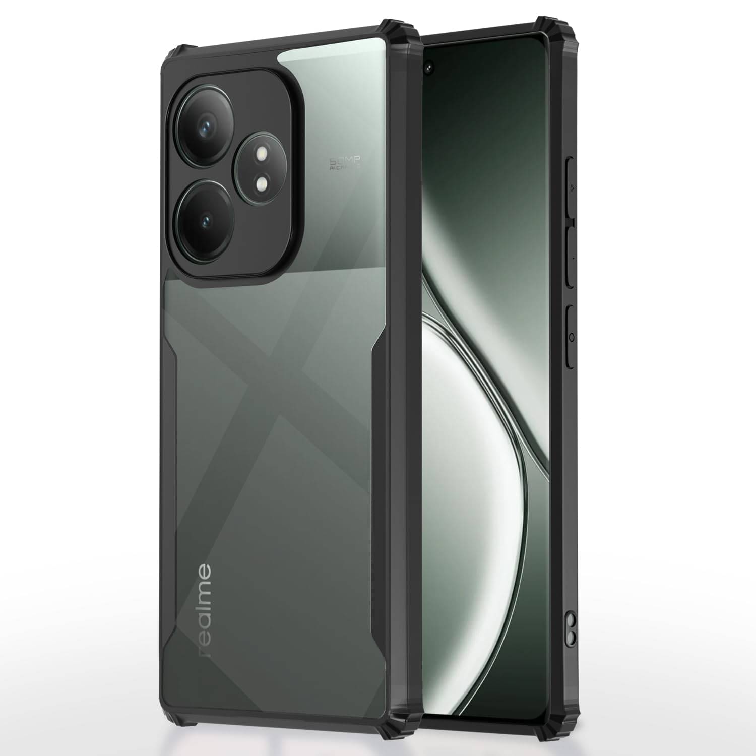 Case Vault Covers Bumper Cases Compatible For Polycarbonate Realme GT 6T 5G ( Pack of 1 ) Case Vault Covers Bumper Cases Compatible For Polycarbonate Realme GT 6T 5G ( Pack of 1 )