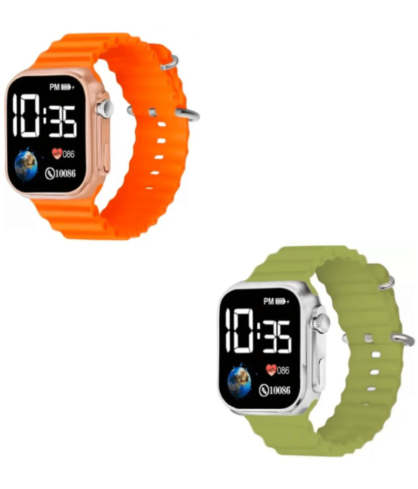     			Cosmic Orange Rubber Digital Men's Watch
