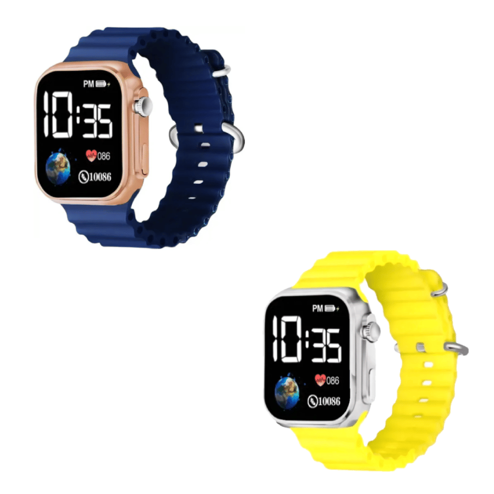     			DECLASSE Rose Gold Dial Digital Boys Watch ( Pack Of 2 )