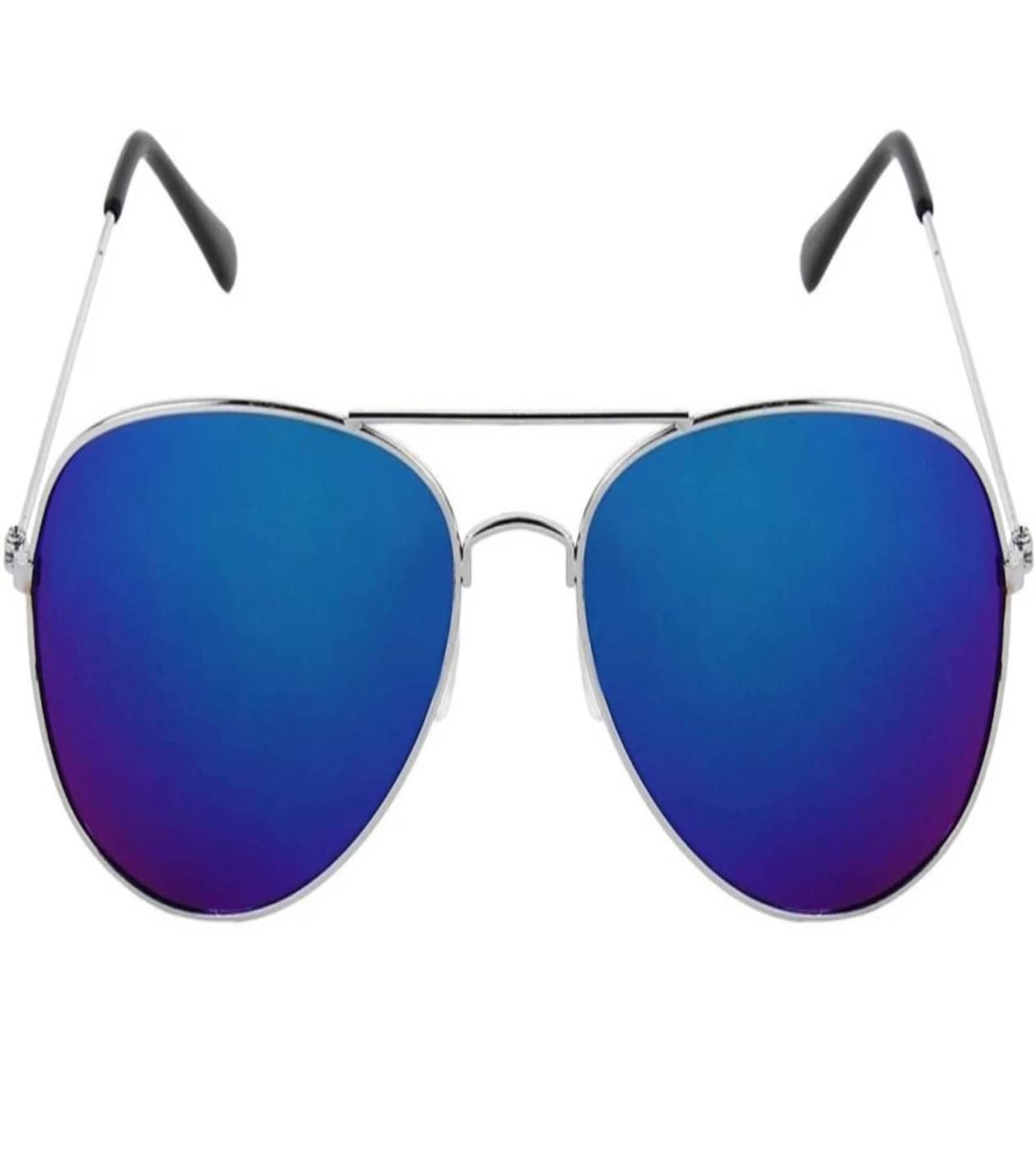     			David Martin Silver Oversized Sunglasses ( Pack of 1 )