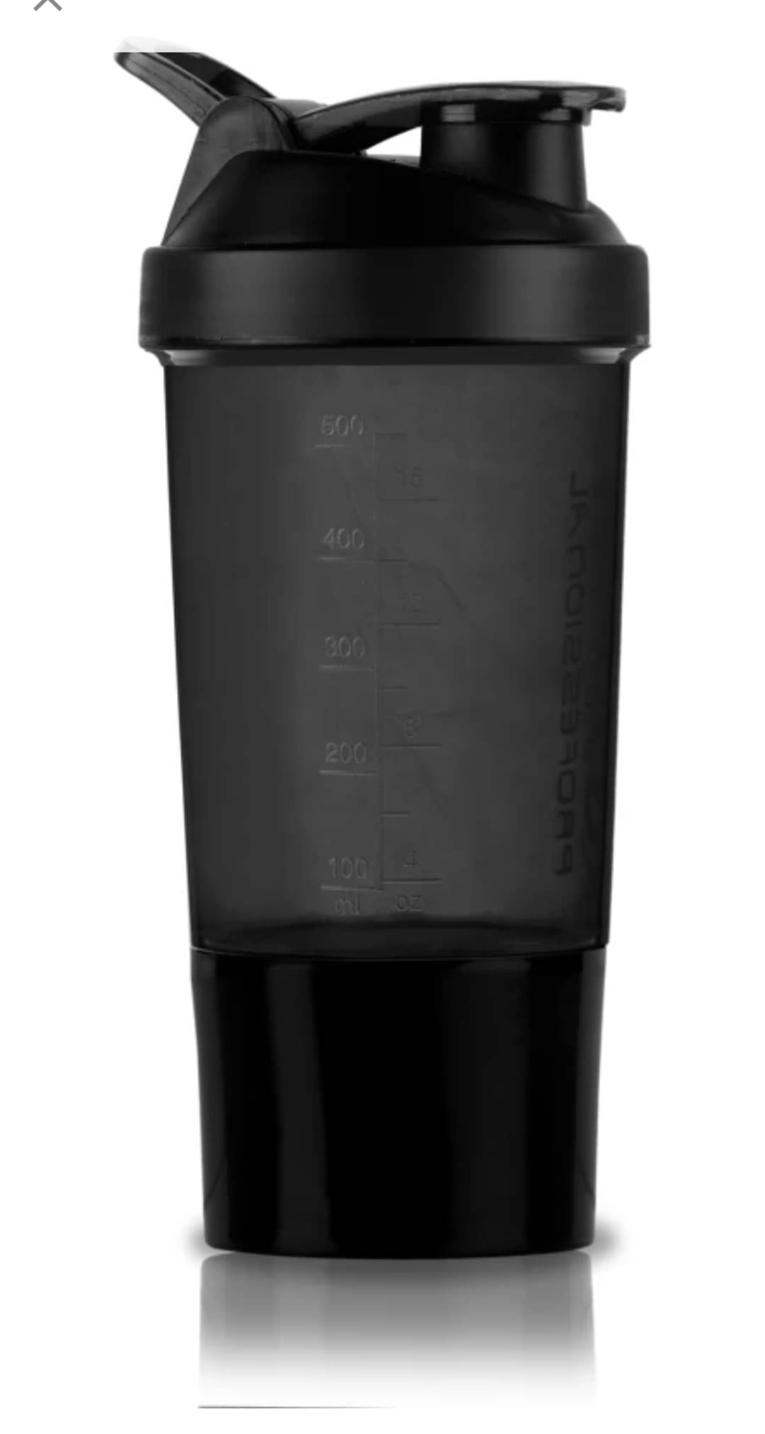     			Fitgo Plastic Black 500 mL Shaker ( Pack of 1 )