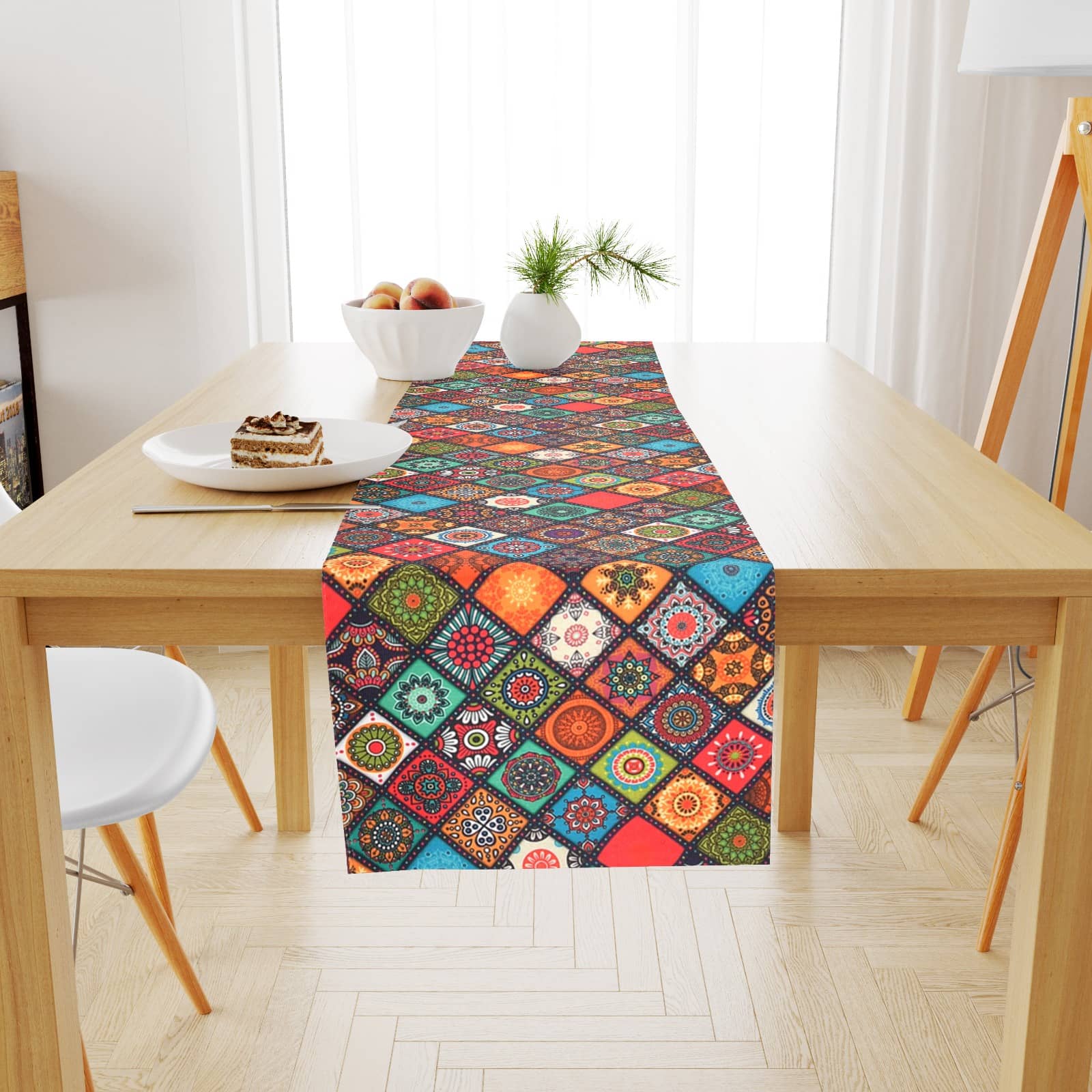 GoCose Home Polyester 6 Seater Table Runner ( 182 cm x 40 cm ) Single - Multi
