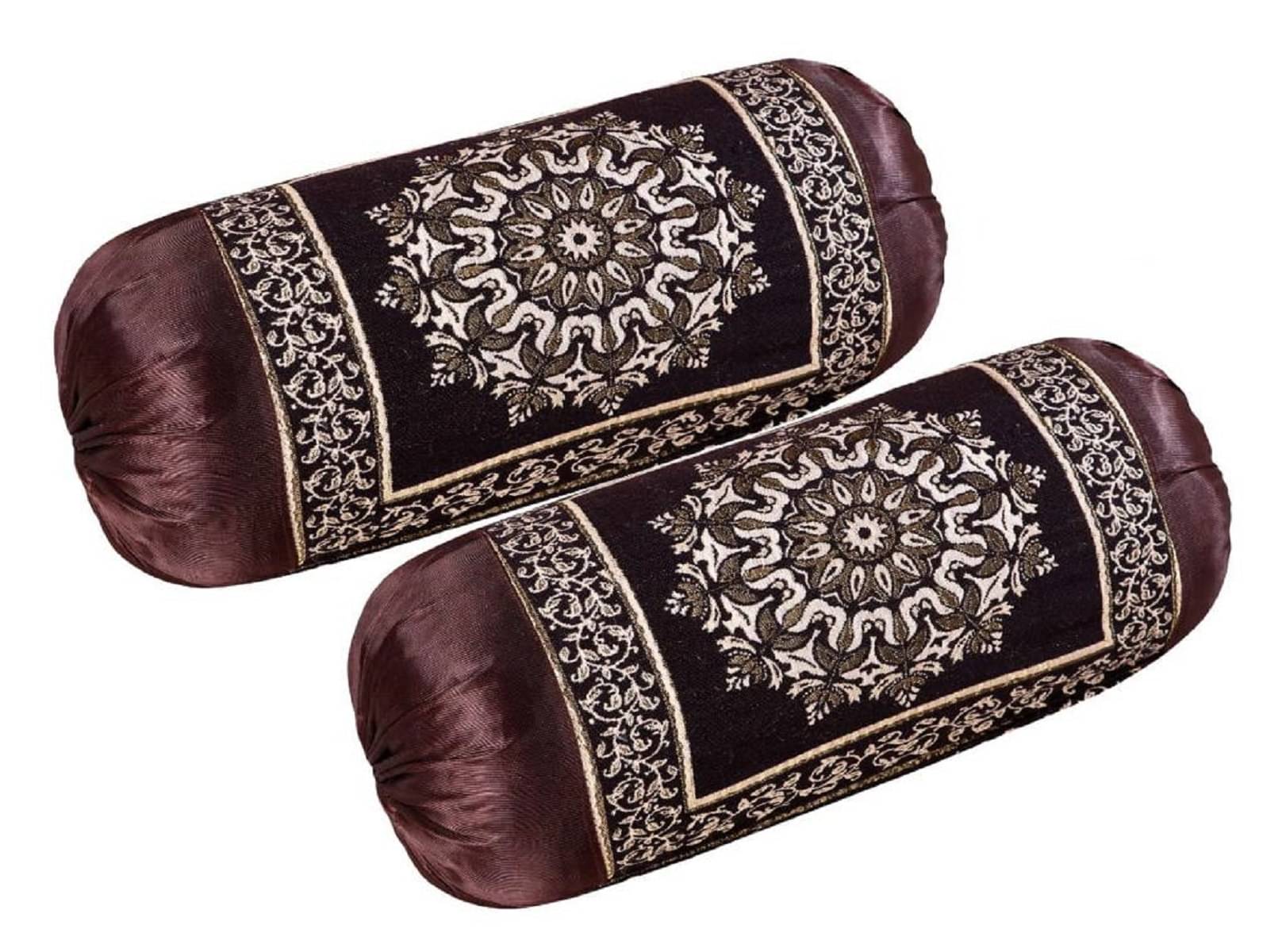     			GoCose Home Set of 2 Poly Cotton Bolster Covers