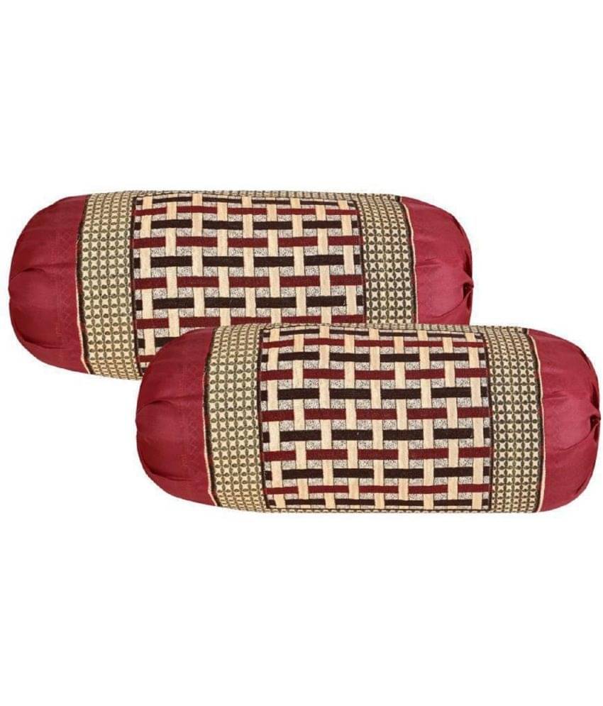     			GoCose Home Set of 2 Poly Cotton Bolster Covers