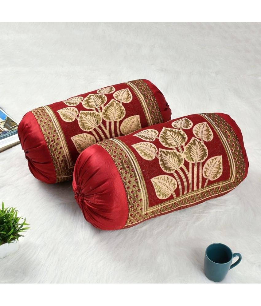     			GoCose Home Set of 2 Poly Cotton Bolster Covers