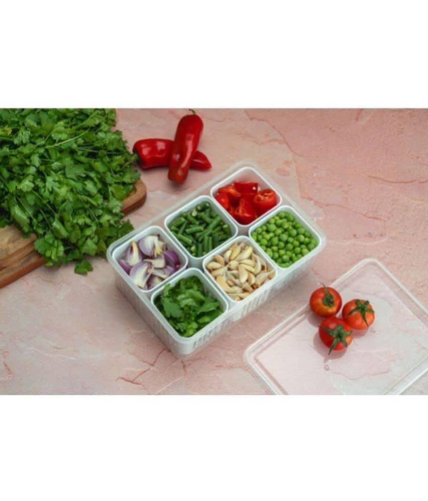 iview kitchenware Food/Fruit/Vegetable Plastic White Multi-Purpose Container ( Set of 1 )