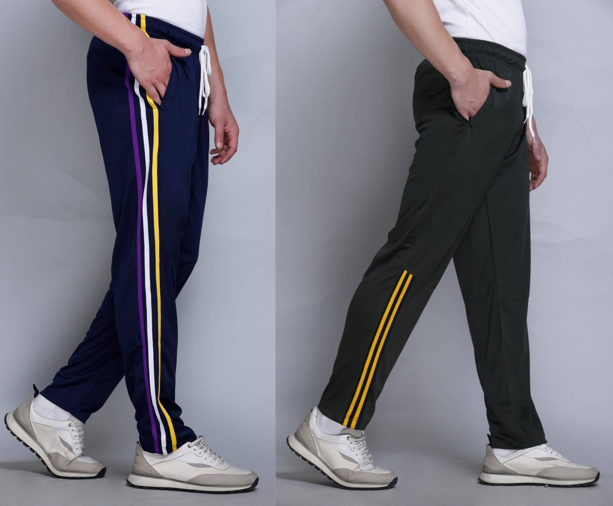     			HVBK Multicolor Polyester Men's Trackpants ( Pack of 2 )