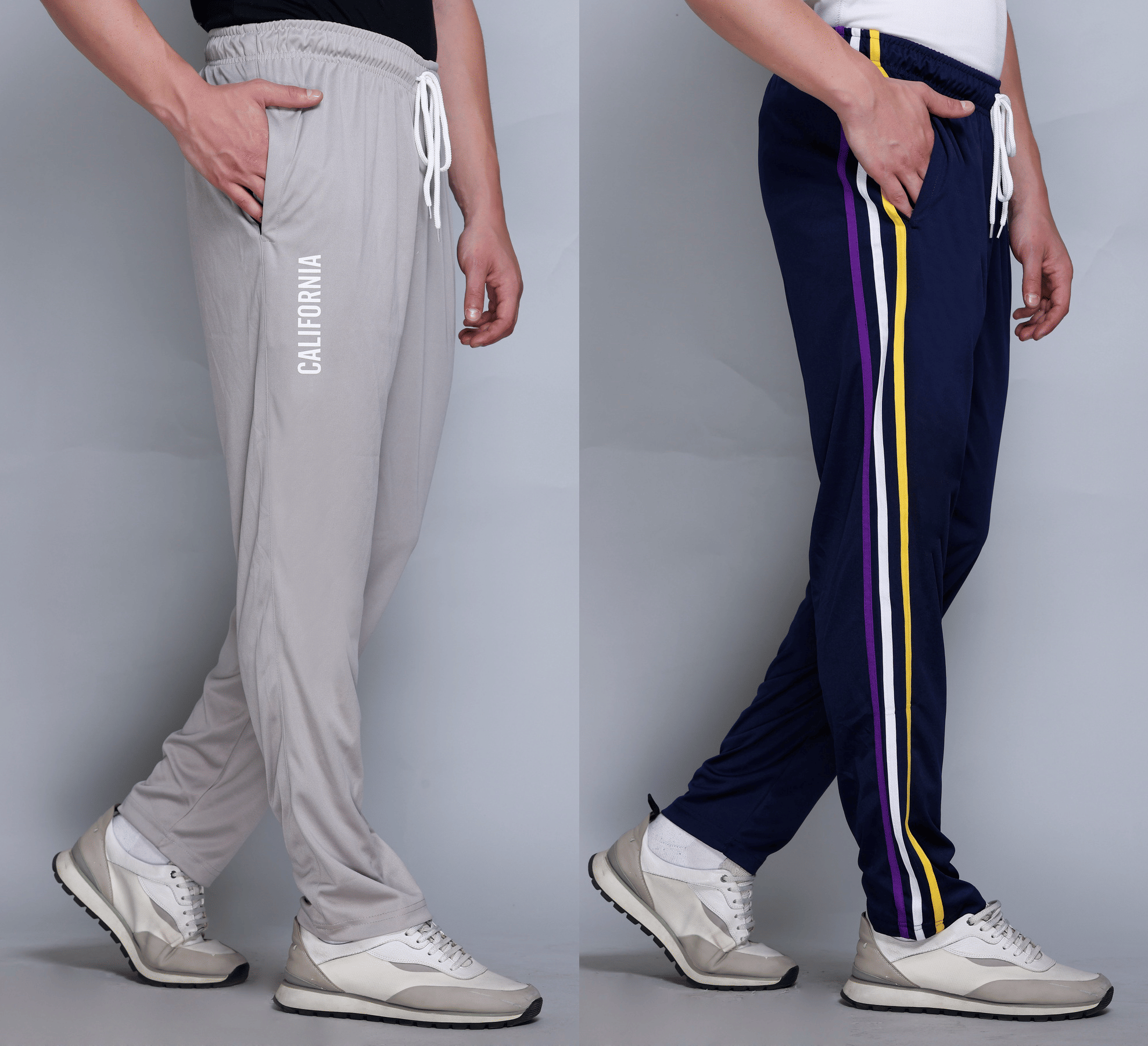     			HVBK Multicolor Polyester Men's Trackpants ( Pack of 2 )