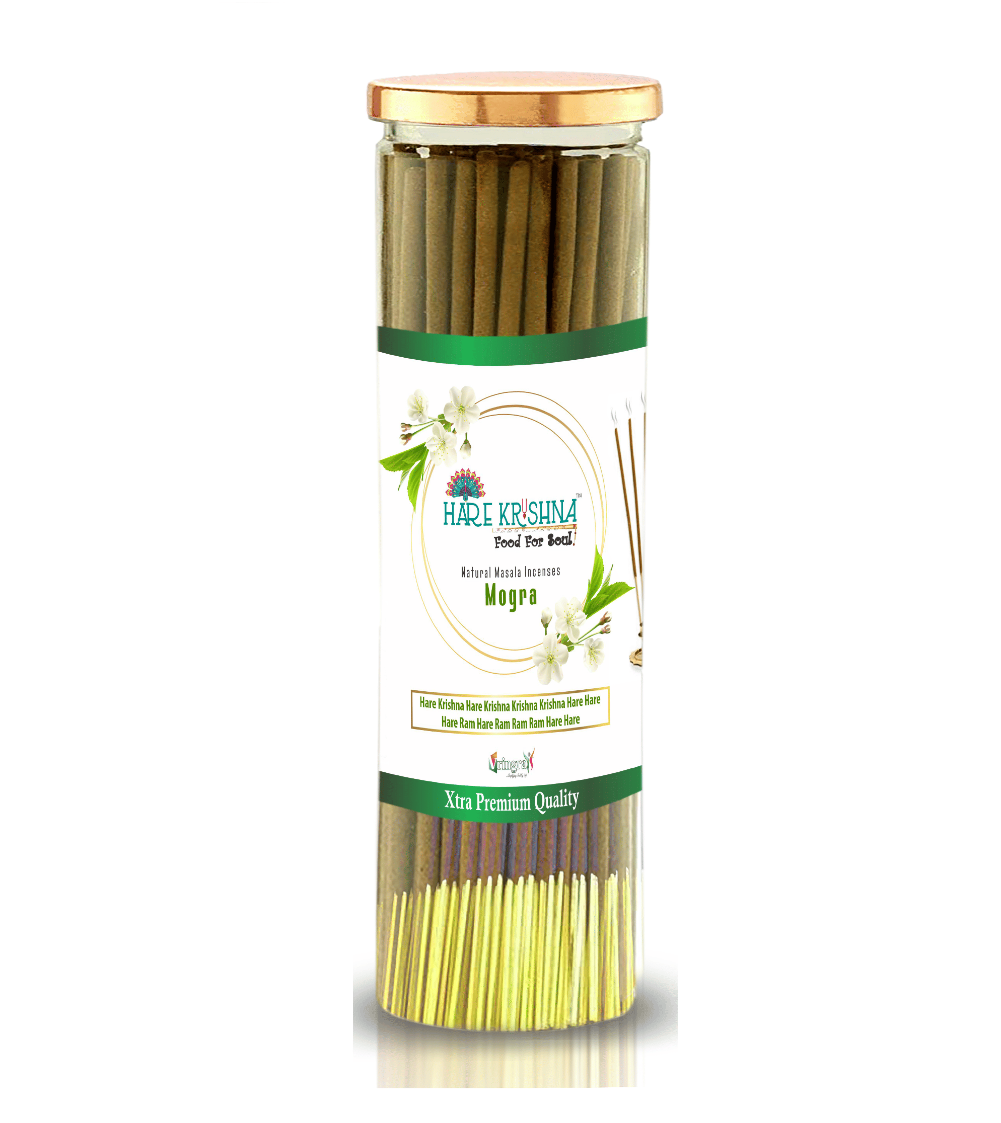     			Hare Krishna Incense Stick Mogra 200 gm ( Pack of 1 )