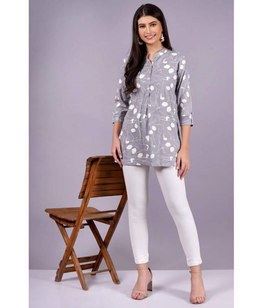 JC4U Women's Rayon Tunic ( Grey ) JC4U Women's Rayon Tunic ( Grey )