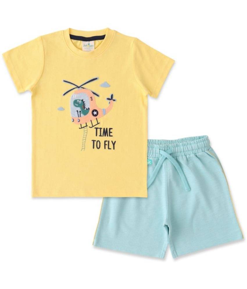     			Juscubs Pack of 1 Baby Boys Cotton T-Shirt & Shorts ( Yellow )