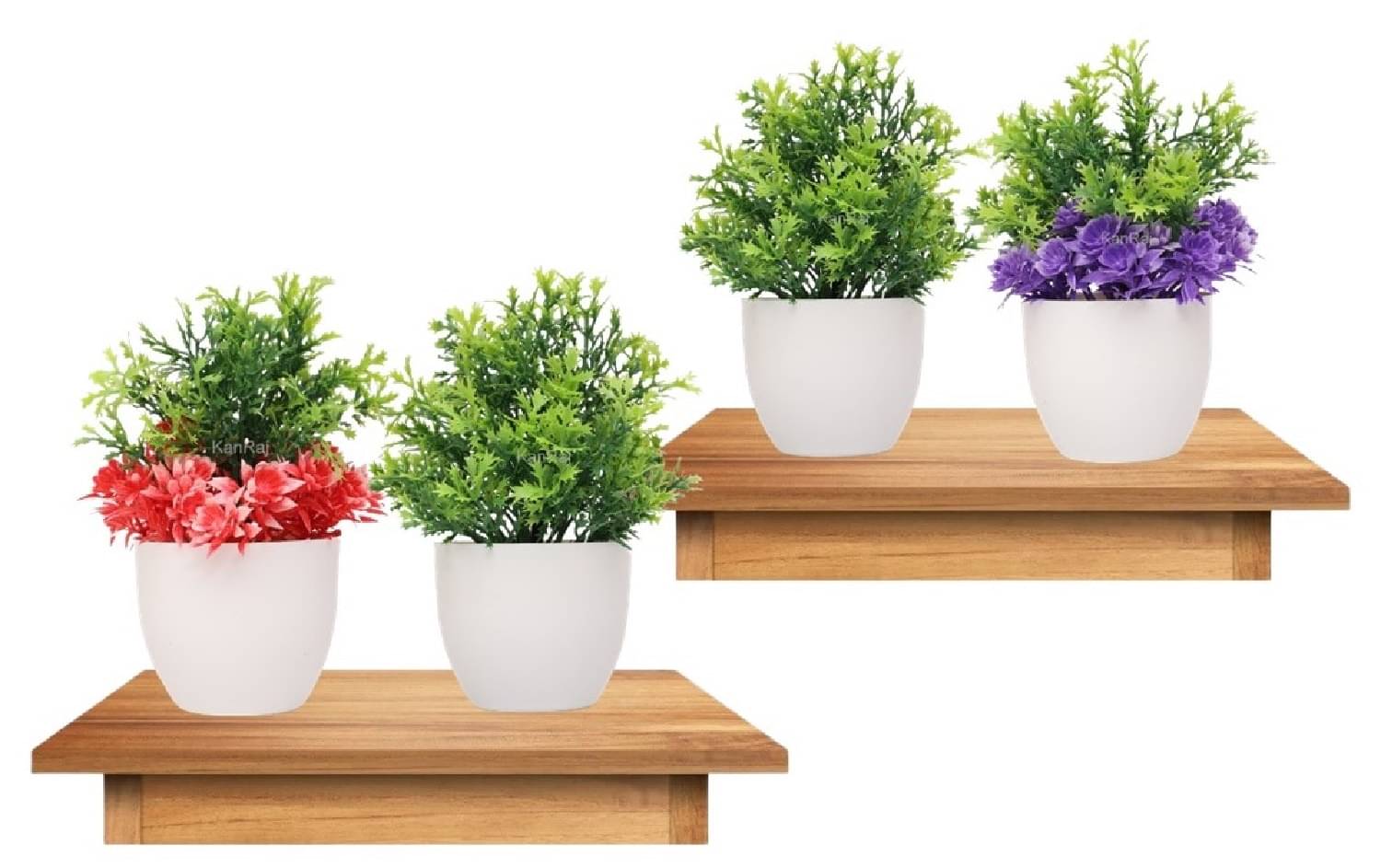     			KanRaj - Multicolor Wild Artificial Flower ( Pack of 4 )