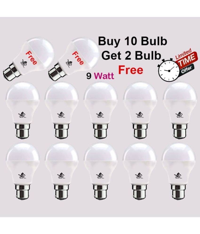 Newtal India 9W Cool Day Light LED Bulb ( Pack of 3 ) Newtal India 9W Cool Day Light LED Bulb ( Pack of 3 )