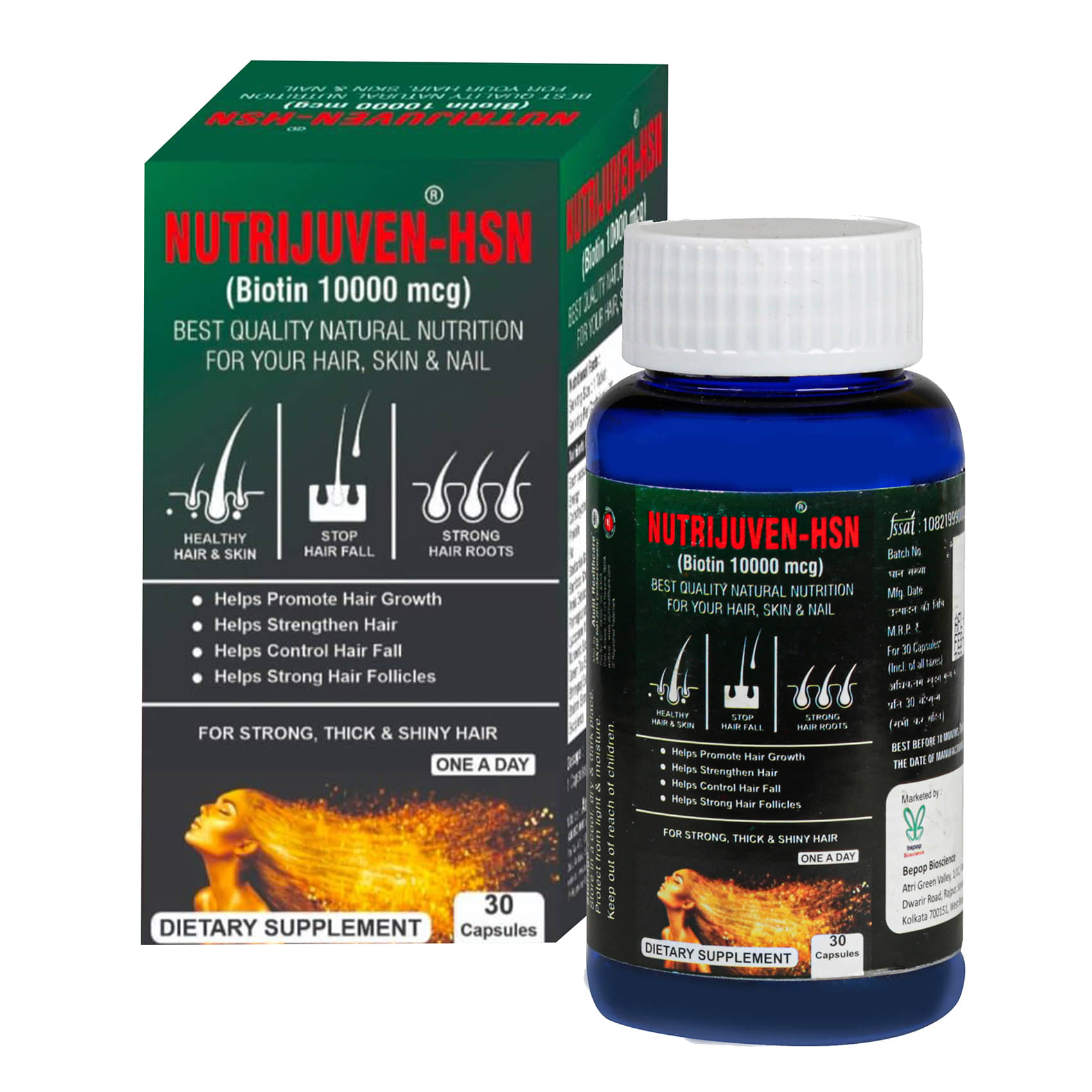     			Nutrijuven Hsn 30 Tablets For Hair Skin And Nail Capsule 1 Gm