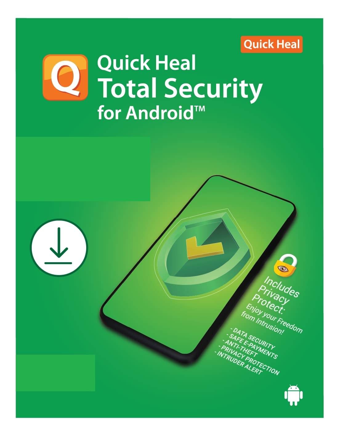     			Quick Heal Total Security Latest Version for Android (Mobile or Tablets) - 1 Device/3 Years (Email Delivery)
