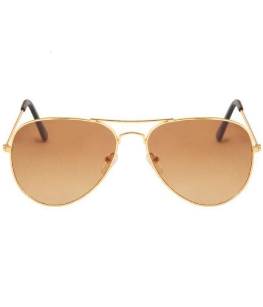     			Redex Gold Pilot Sunglasses ( Pack of 1 )