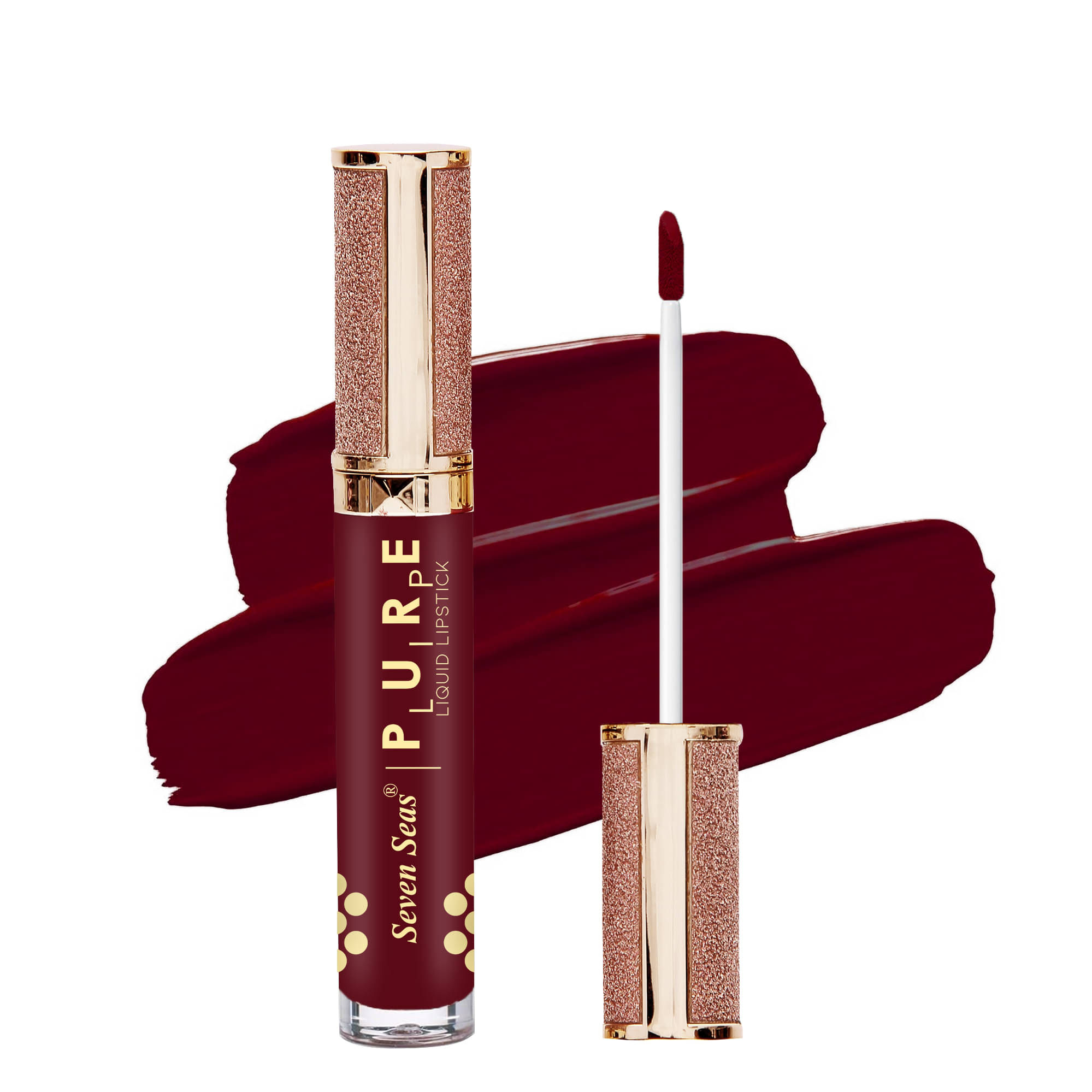     			Seven Seas Pure Lip High Pigmented Smudgeproof Liquid Lipstick (Red Berry)
