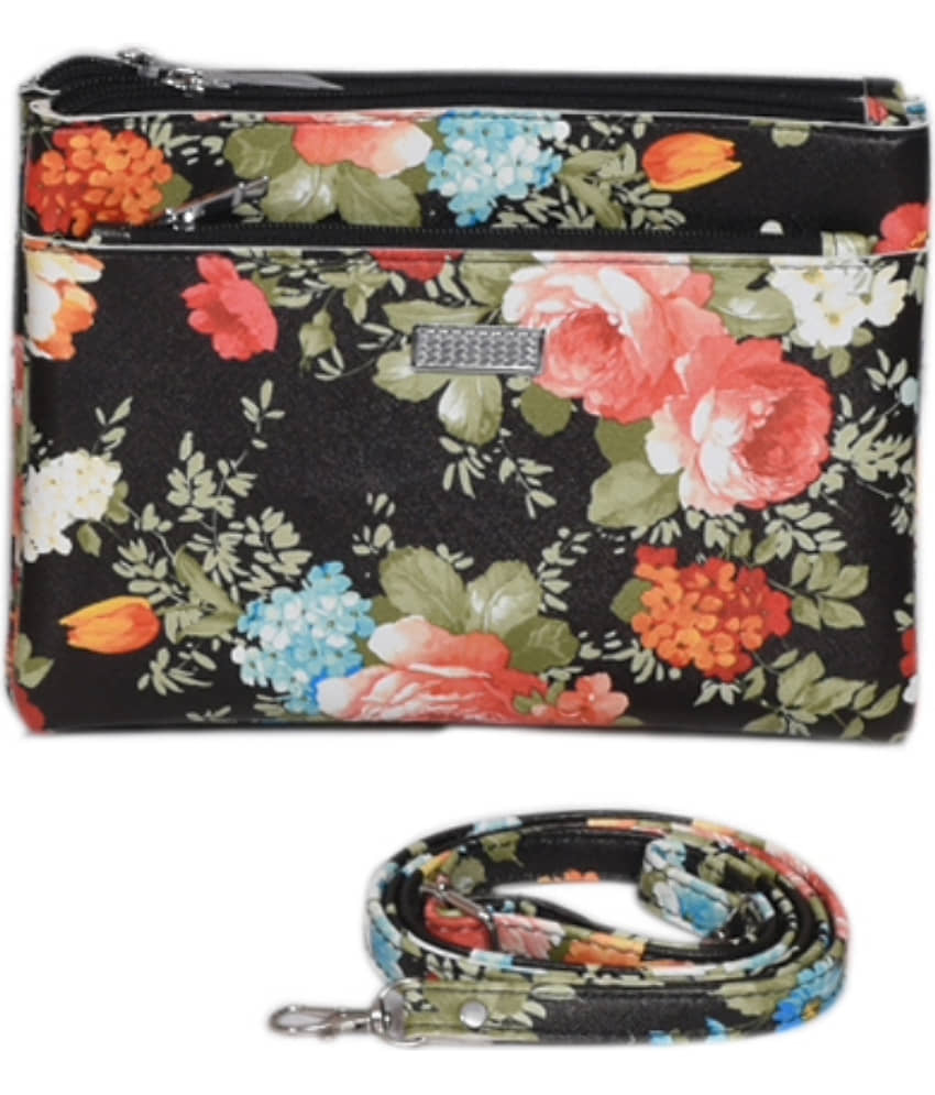 Sunvika House Black Fabric Sling Bag - Handbags | Buy online on ZillyBuy