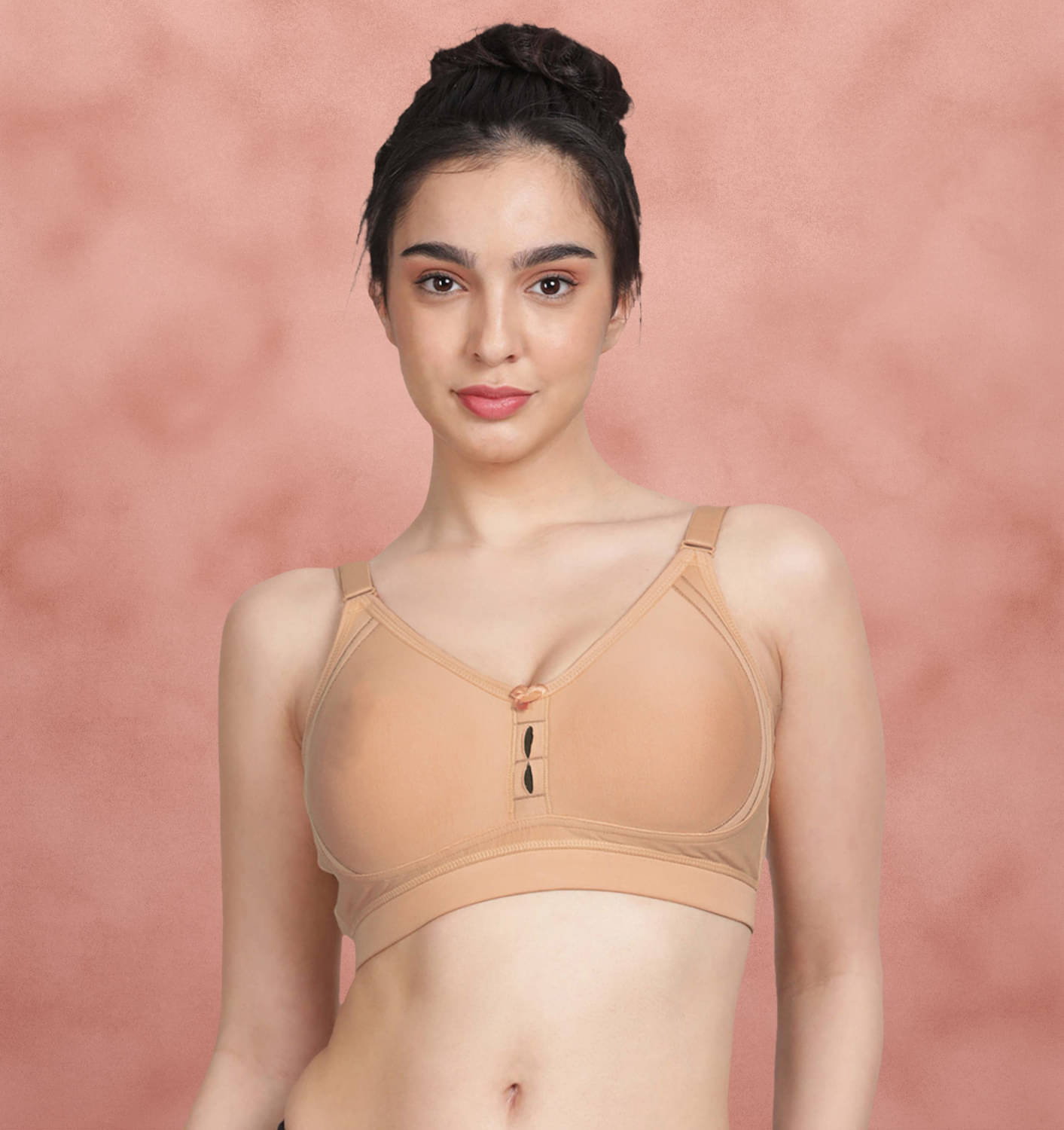 Susie Cotton Blend Non Padded Women's Everyday Bra ( Beige ) SLI1003-ApricotIce     			Susie Cotton Blend Non Padded Women's Everyday Bra ( Beige ) SLI1003-ApricotIce