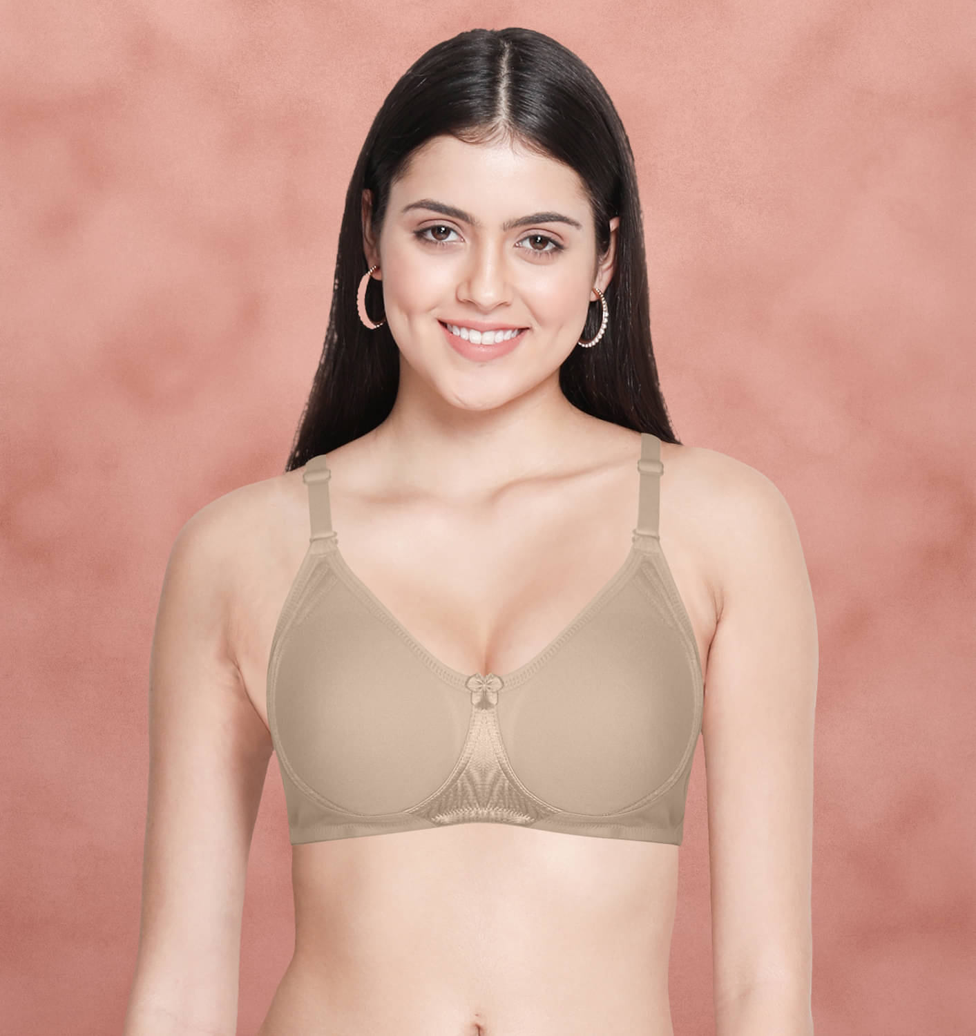Susie Polyester Non Padded Women's Everyday Bra ( Beige ) SLI1002-WheatSkin Susie Polyester Non Padded Women's Everyday Bra ( Beige ) SLI1002-WheatSkin