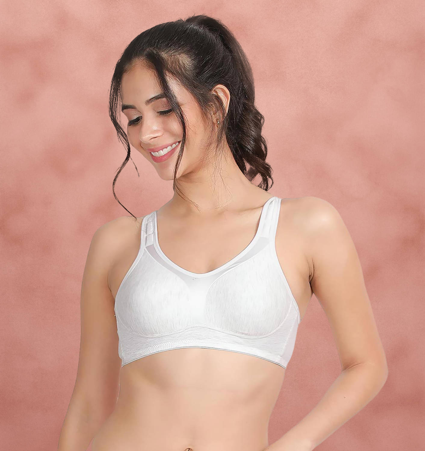 Susie Cotton Blend Non Padded Women's Everyday Bra ( Grey Melange ) SLI1004-GreyMelange     			Susie Cotton Blend Non Padded Women's Everyday Bra ( Grey Melange ) SLI1004-GreyMelange