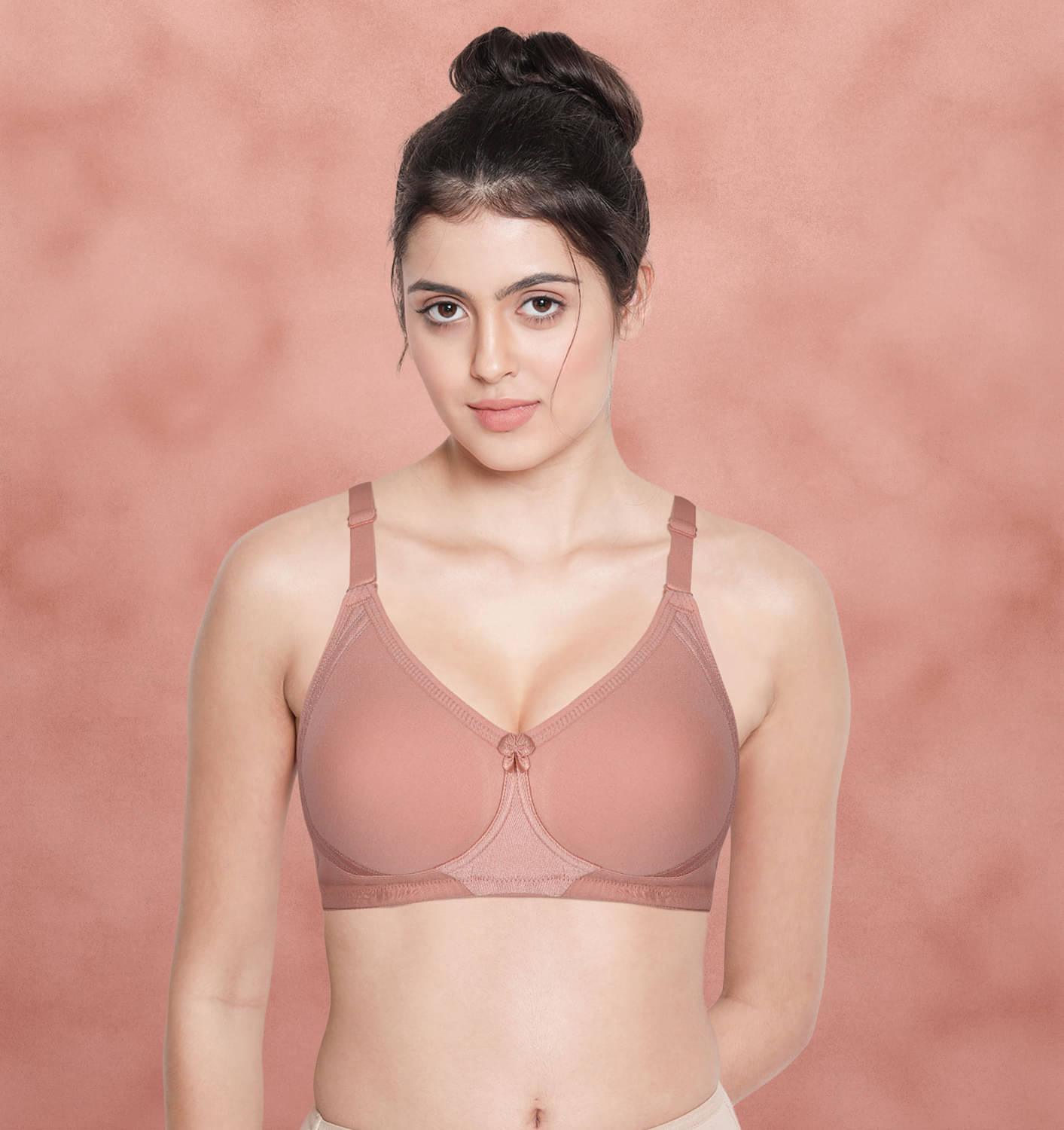     			Susie Polyester Non Padded Women's Everyday Bra ( Pink ) SLI1002-CoralBlush