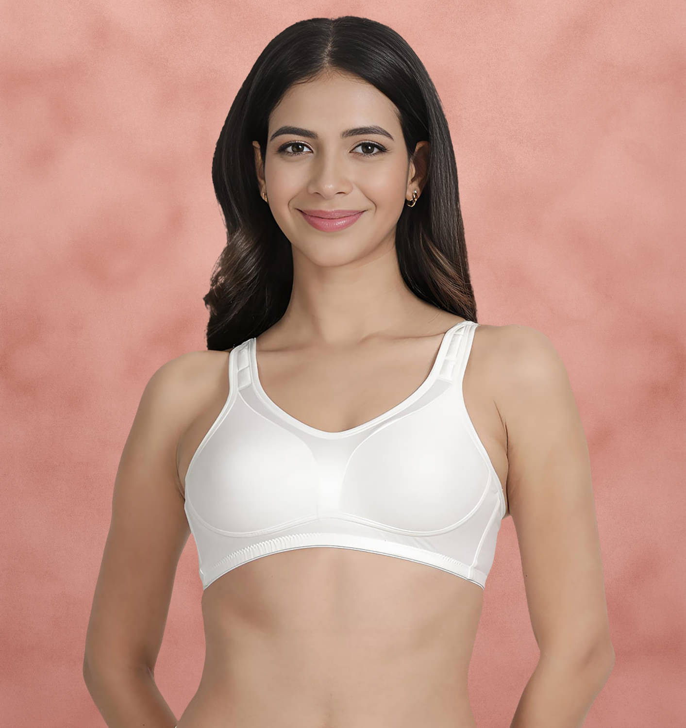 Susie Cotton Blend Non Padded Women's Everyday Bra ( White ) SLI1004-White Susie Cotton Blend Non Padded Women's Everyday Bra ( White ) SLI1004-White
