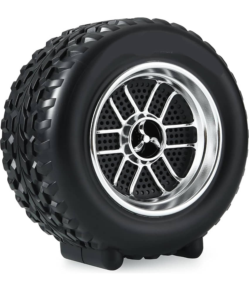 VERONIC TYRE 10 W Bluetooth Speaker Bluetooth V 5.2 with USB,SD card Slot,Call function Playback Time 6 hrs Black