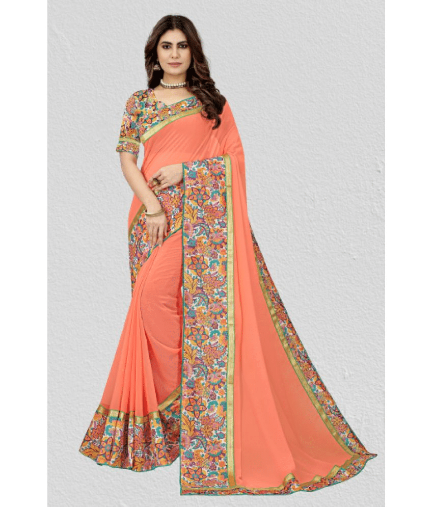 mahalaxmi fab Georgette Printed Saree With Unstitched Blouse Piece ( Red ) mahalaxmi fab Georgette Printed Saree With Unstitched Blouse Piece ( Red )