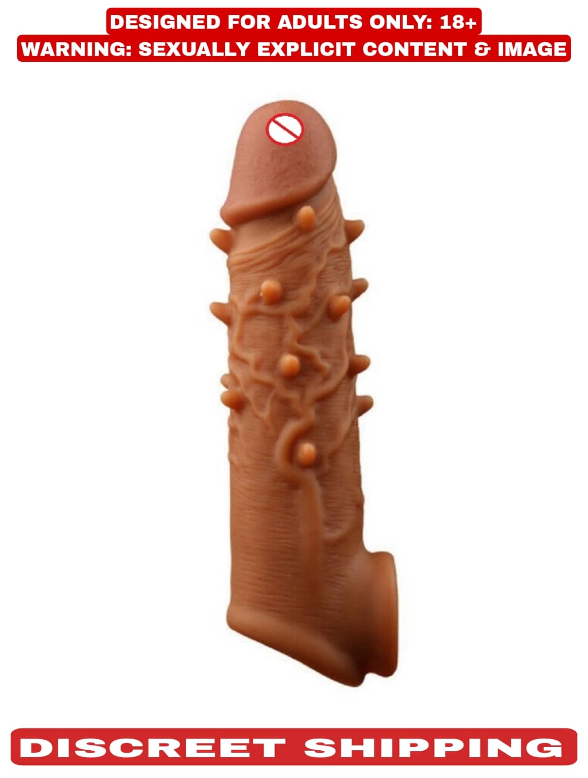 6 INCH PREMIUM QUALITY SILICONE DOUBLE HOLE REUSABLE PANIS SLEEVE FOR MEN BY KAMAHOUSE (LOW PRICE SEX TOY)