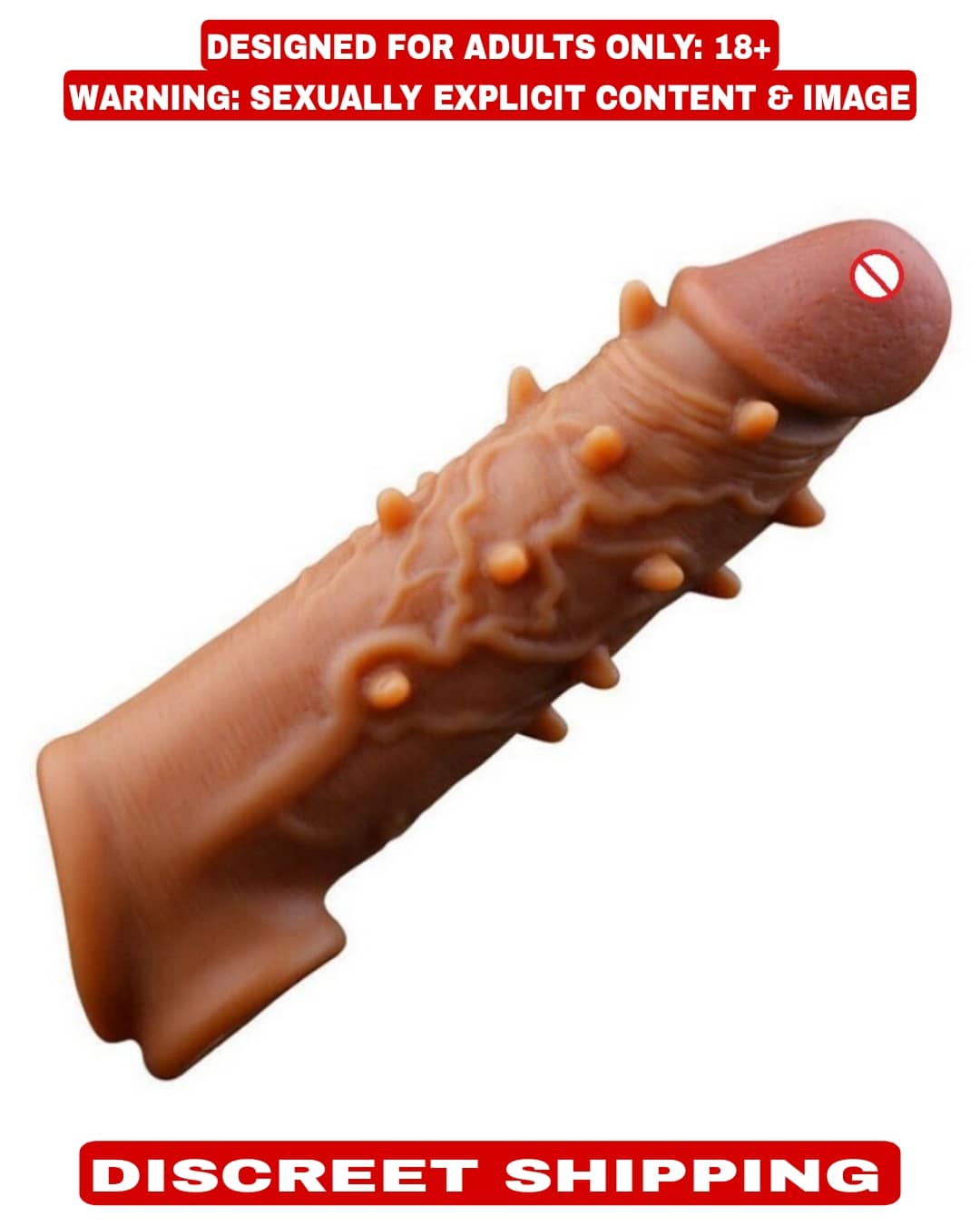 6 INCH PREMIUM QUALITY SILICONE DOUBLE HOLE REUSABLE PANIS SLEEVE FOR MEN BY KAMAHOUSE (LOW PRICE SEX TOY)