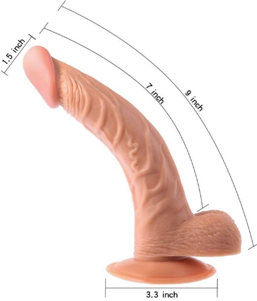 8 Inch Suction Base Stud Realastic Feeling Dildo For Women BY SEX TANTRA