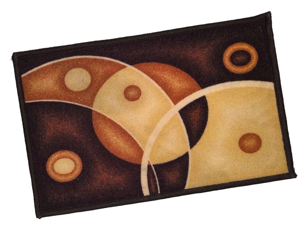     			ADIRNY - Anti-skid Polycotton Door Mat ( 59 X 39 cm ) Single - Brown