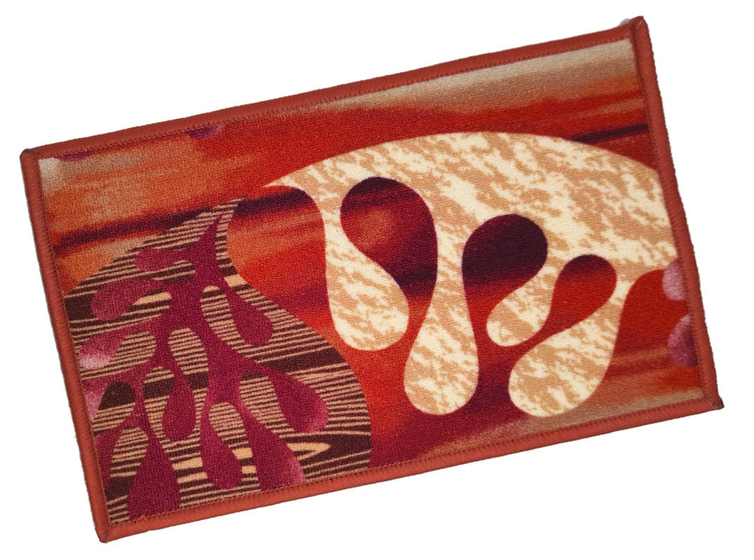 ADIRNY - Anti-skid Polycotton Door Mat ( 59 X 39 cm ) Single - Orange ADIRNY - Anti-skid Polycotton Door Mat ( 59 X 39 cm ) Single - Orange