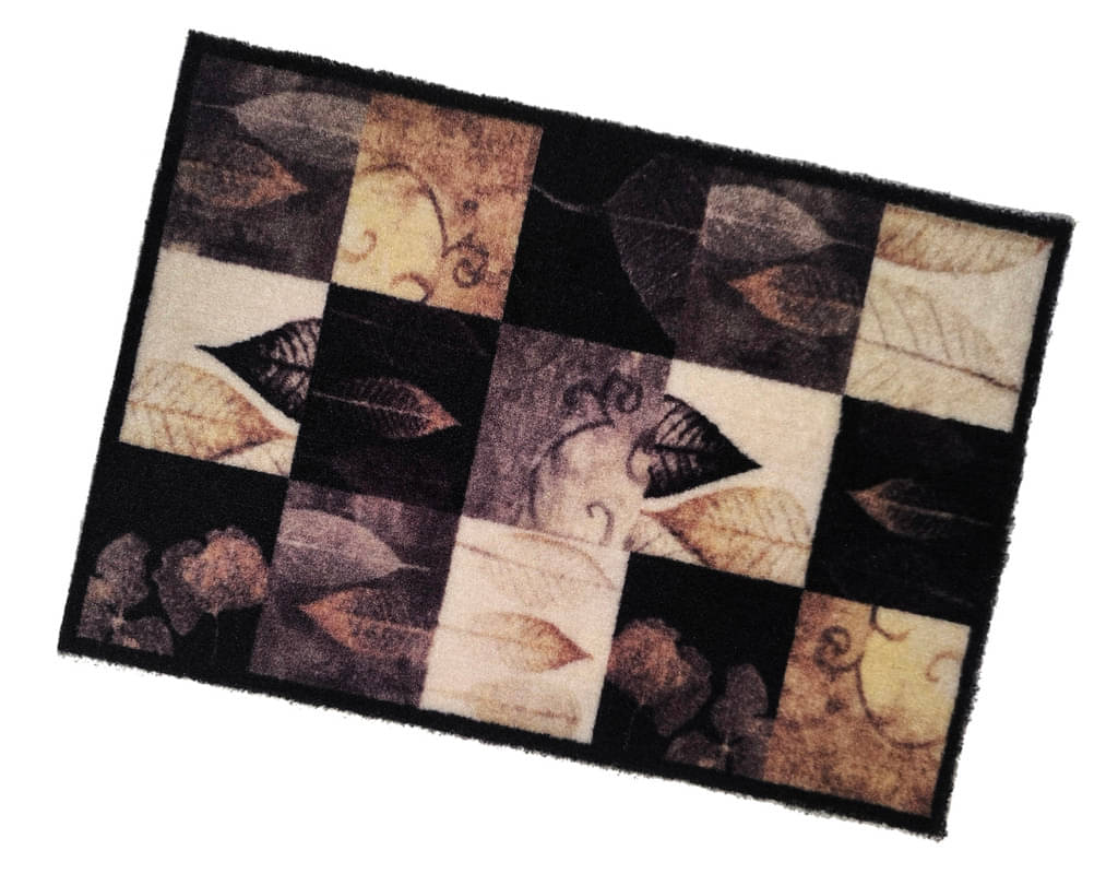 ADIRNY - Anti-skid Polycotton Door Mat ( 59 X 39 cm ) Single - Brown ADIRNY - Anti-skid Polycotton Door Mat ( 59 X 39 cm ) Single - Brown