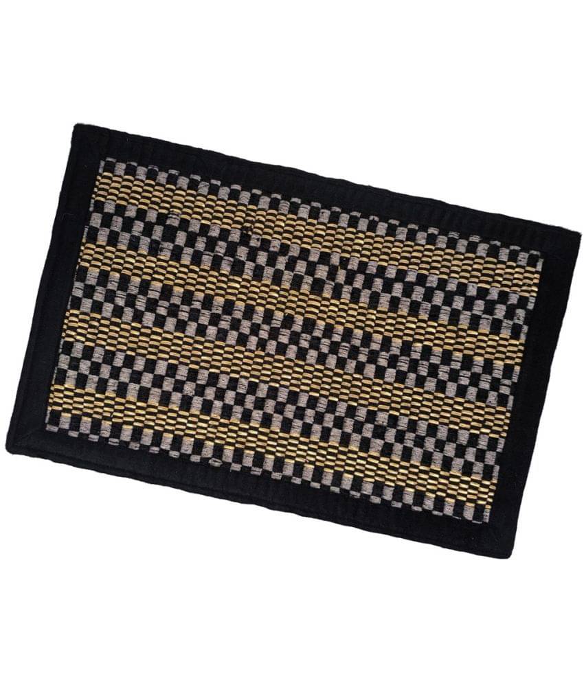     			ADIRNY - Regular Cotton Door Mat ( 59 X 39 cm ) Single - Black