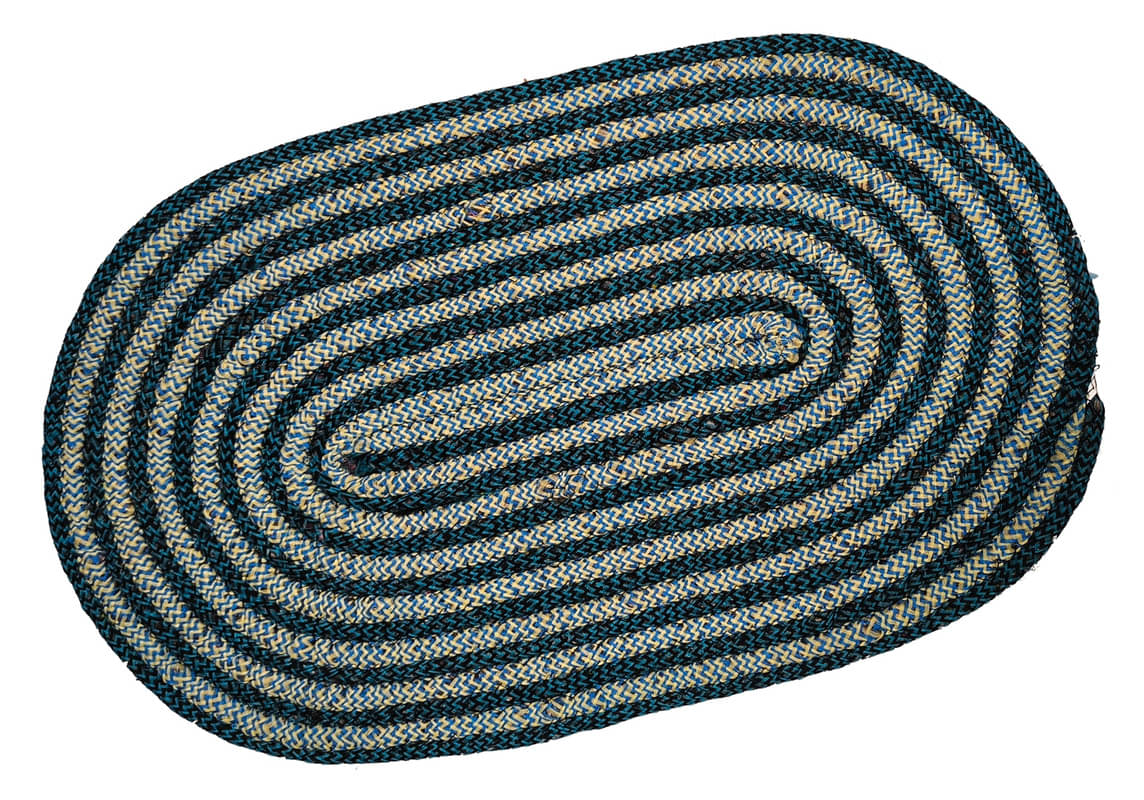    			ADIRNY - Regular Cotton Door Mat ( 59 X 39 cm ) Single - Blue